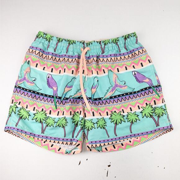 Chubbies Men's Coconut Grove Parrot 5" Swim Trunks - Large - Picture 1 of 4